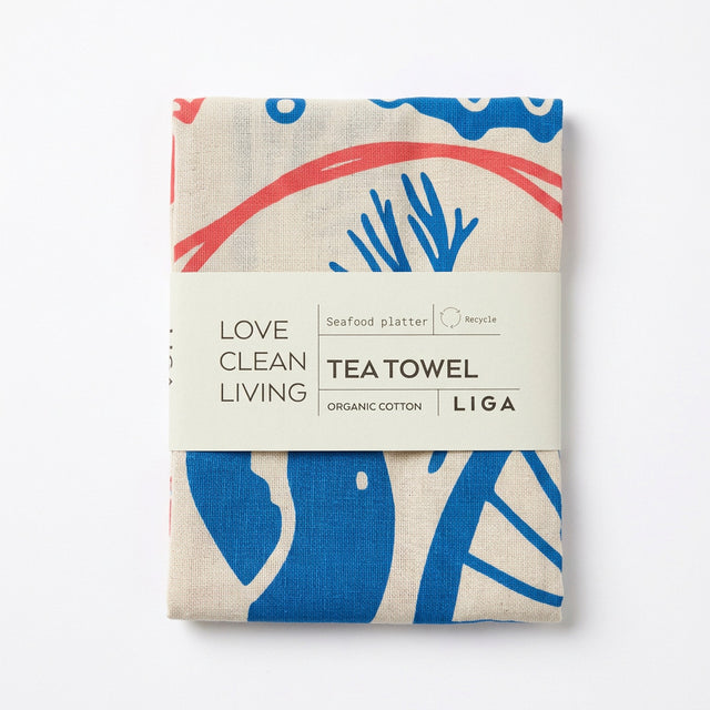 Tea towel - Seafood Platter