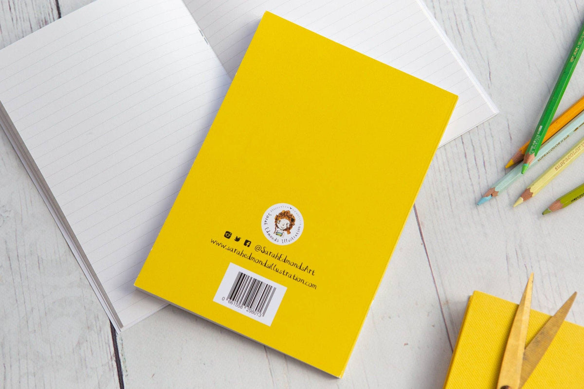Sarah Edmonds Boobies Recycled Notebook - A5 – illustrated design