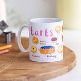 Sarah Edmonds Tarts Ceramic Mug – illustrated design