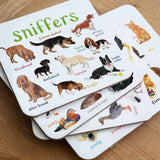 Sarah Edmonds Set of 6 Wild Pun Coasters – illustrated design