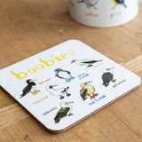 Sarah Edmonds Boobies Bird Coaster – illustrated design