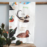 Sarah Edmonds Floaters Bird Cotton Tea Towel – illustrated design