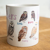 Sarah Edmonds Hooters Bird Mug – illustrated design