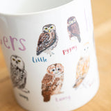 Sarah Edmonds Hooters Bird Mug – illustrated design