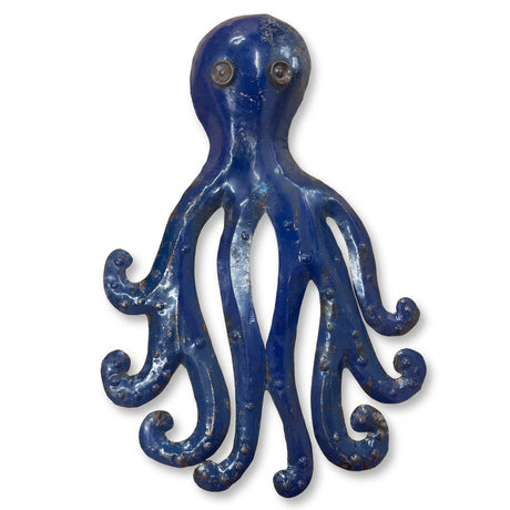 Batela recycled metal octopus decorative ornament