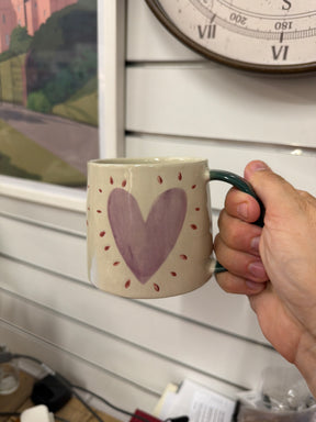 Caroline Gardner Lilac Heart Burst Large Mug 300ml