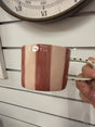 Caroline Gardner Wine & Peach Pink Stripe Ceramic Mug