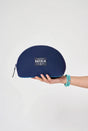 Batela neoprene toiletry bag, neoprene toiletry bag with zip fastening; available in navy and aqua