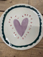 Caroline Gardner Lilac Heart Burst Ceramic Plate 20cm