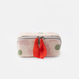 Caroline Gardner Pink Flower Mini Flat Lay Cosmetic Bag