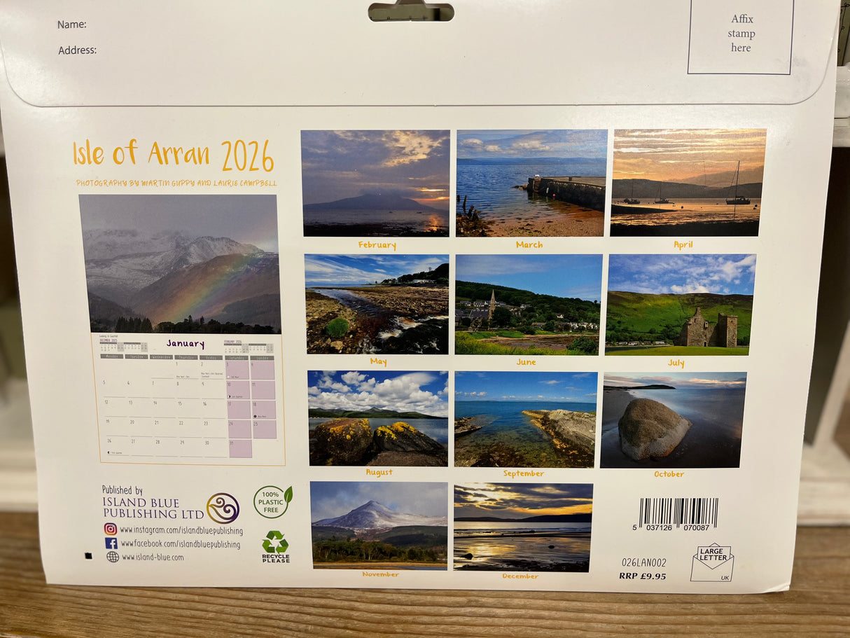 Isle of Arran 2026 Landscape Calendar