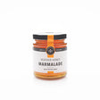 Heather Honey Marmalade in a jar with a black lid and white label featuring black and gold text, displayed on a plain white background, highlights the natural sweetness of Scottish honey.