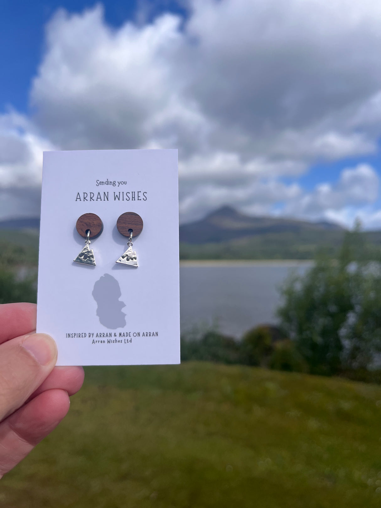 Arran Wishes Tiny Mountain Studs