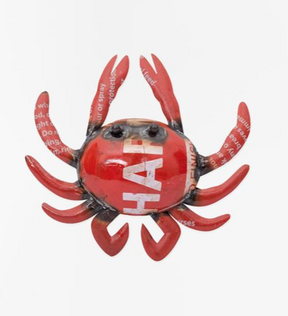 Batela metal crab ornament, decorative metal crab figurine
