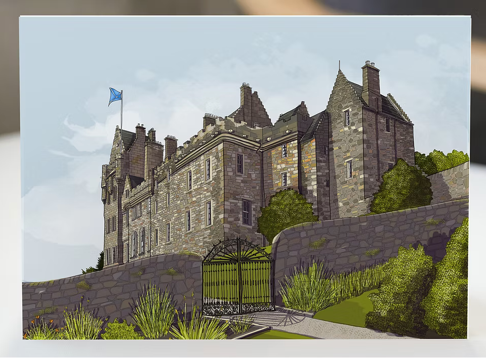 Turadh Design Brodick Castle Print