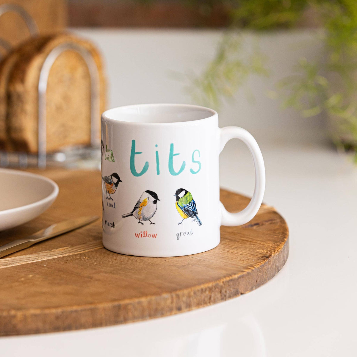 Sarah Edmonds Tits Bird Mug – illustrated design