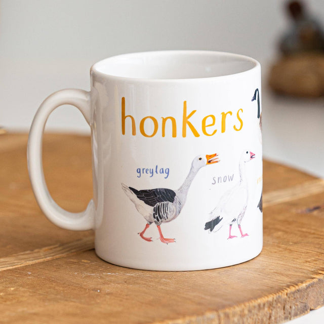 Sarah Edmonds Honkers Bird Mug – illustrated design