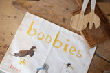 Sarah Edmonds Boobies Bird Cotton Tea Towel – illustrated design
