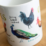 Sarah Edmonds Cocks Bird Mug – illustrated design