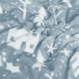 Winter Walk Fleece Throw Mist Blue: Mist Blue / 130 x 150cm