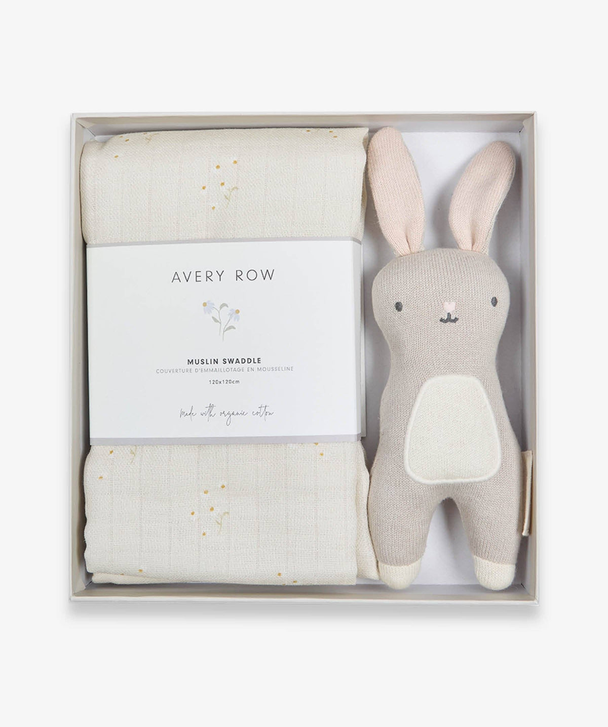 Avery Row Chamomile Swaddle & Cuddle Gift Set – Avery Row baby gift at Mooch Arran