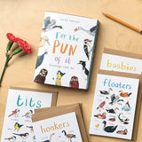 Sarah Edmonds Boxed Set of 8 Bird Pun Cards – illustrated design