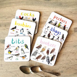 Sarah Edmonds Tits Bird Coaster – illustrated design