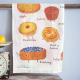 Sarah Edmonds Tarts Cotton Tea Towel – illustrated design