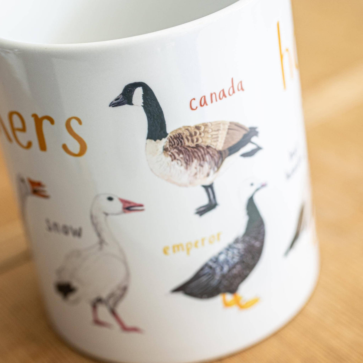 Sarah Edmonds Honkers Bird Mug – illustrated design