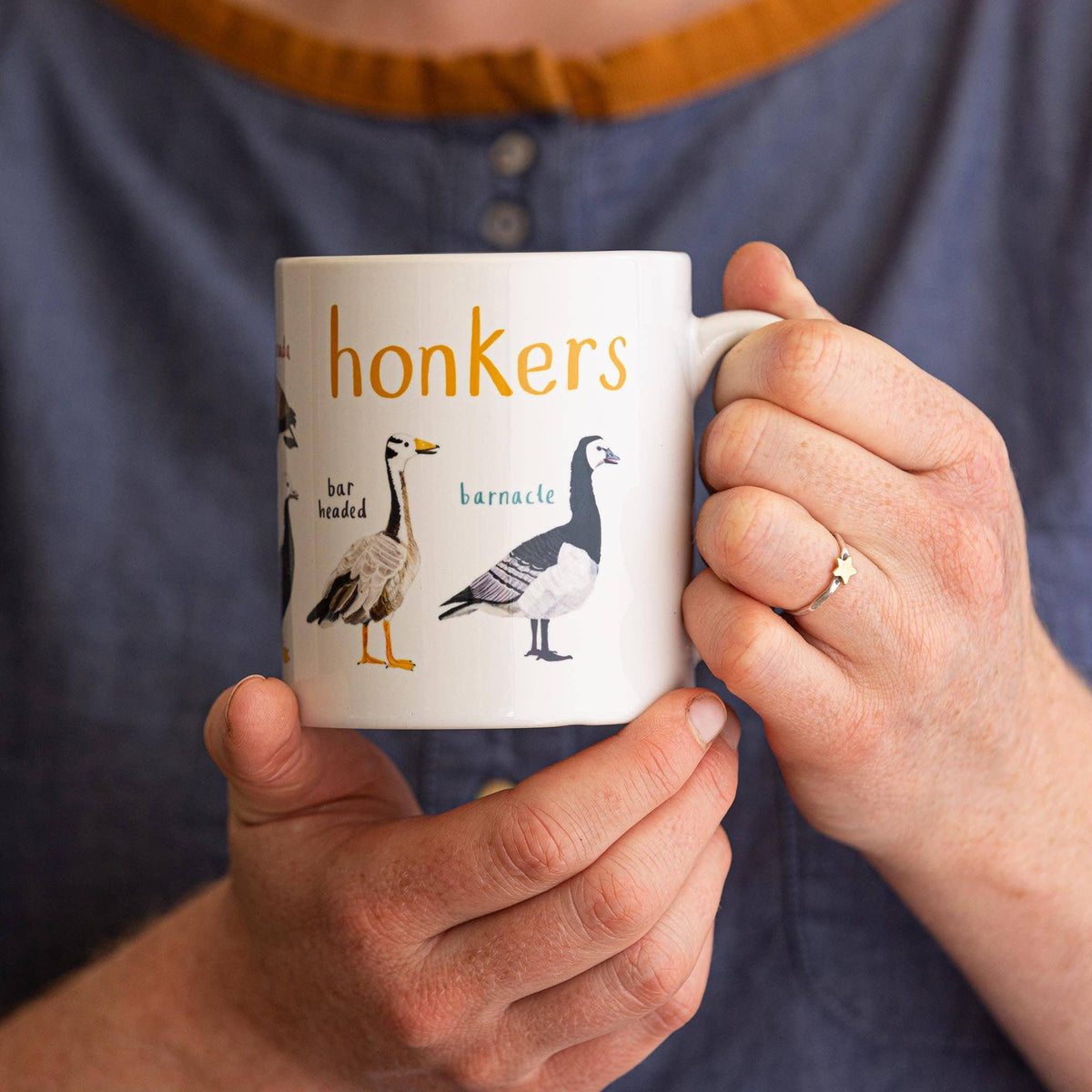 Sarah Edmonds Honkers Bird Mug – illustrated design