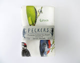 Sarah Edmonds Peckers Bird Cotton Tea Towel – illustrated design
