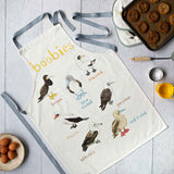 Sarah Edmonds Boobies Bird Cotton Apron – illustrated design