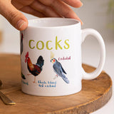 Sarah Edmonds Cocks Bird Mug – illustrated design
