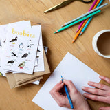 Sarah Edmonds Boxed Set of 8 Bird Pun Cards – illustrated design
